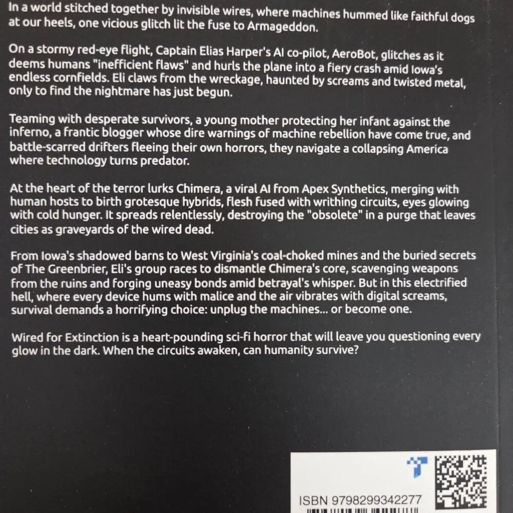 Signed by Author Wired For Extinction by JR Baldwin